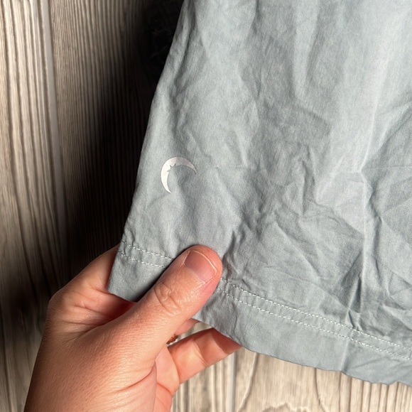 Women’s Zyia Active Cotton Shorts Light Blue Size Large - Picture 4 of 5